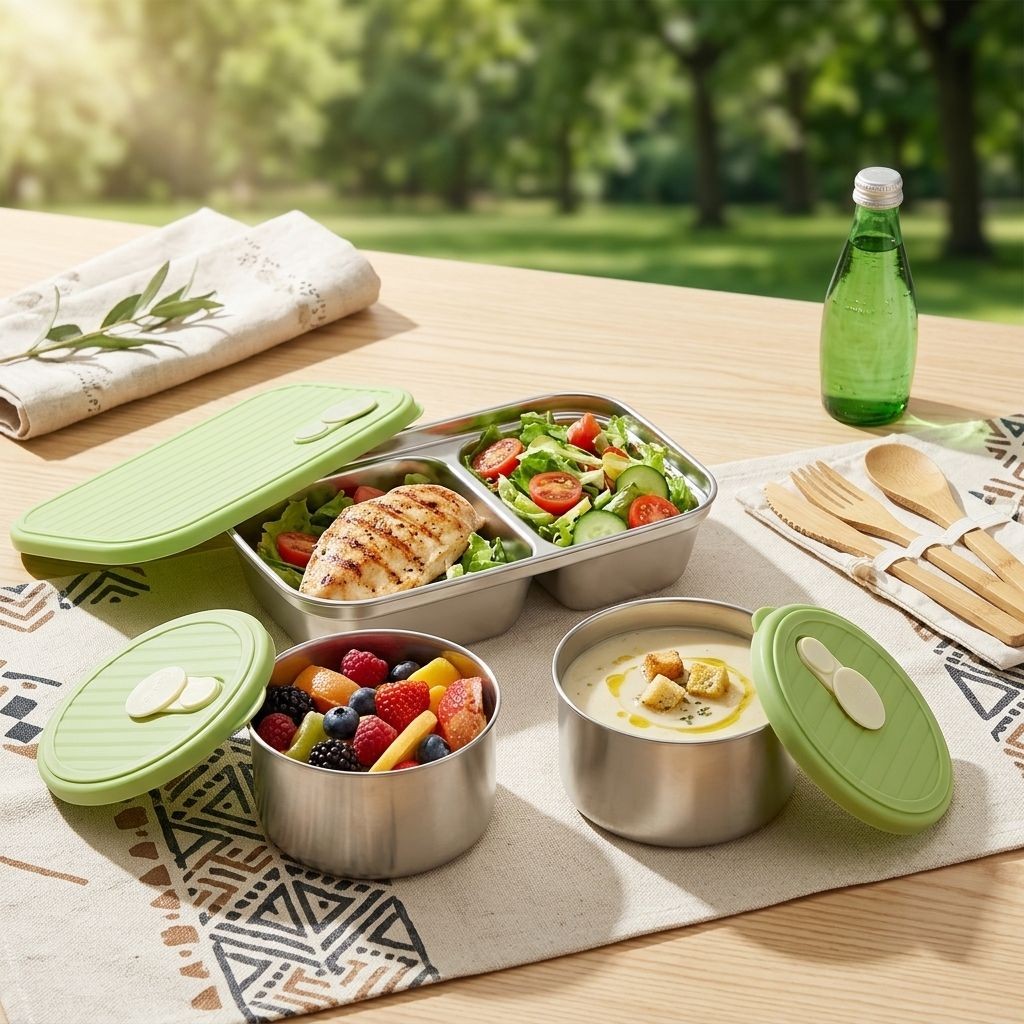 Meal Prep Meal Ideas - Набор ланч-боксов из нержавеющей стали 304