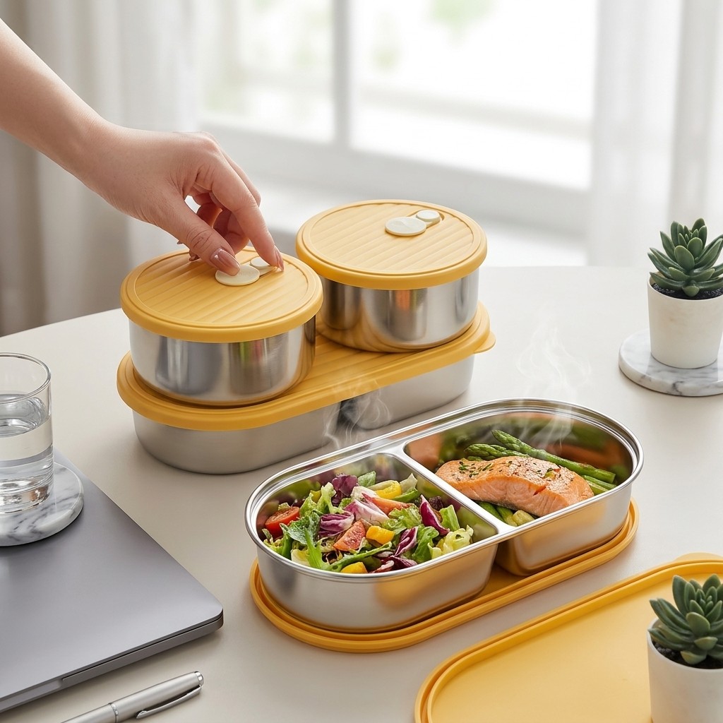 Meal Prep Meal Ideas - Набор ланч-боксов из нержавеющей стали 304