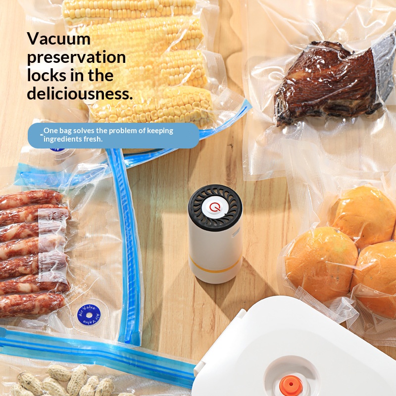 Meal Prep Vacuum Seal - Миниатюрный электрический ручной вакуумный упаковщик с