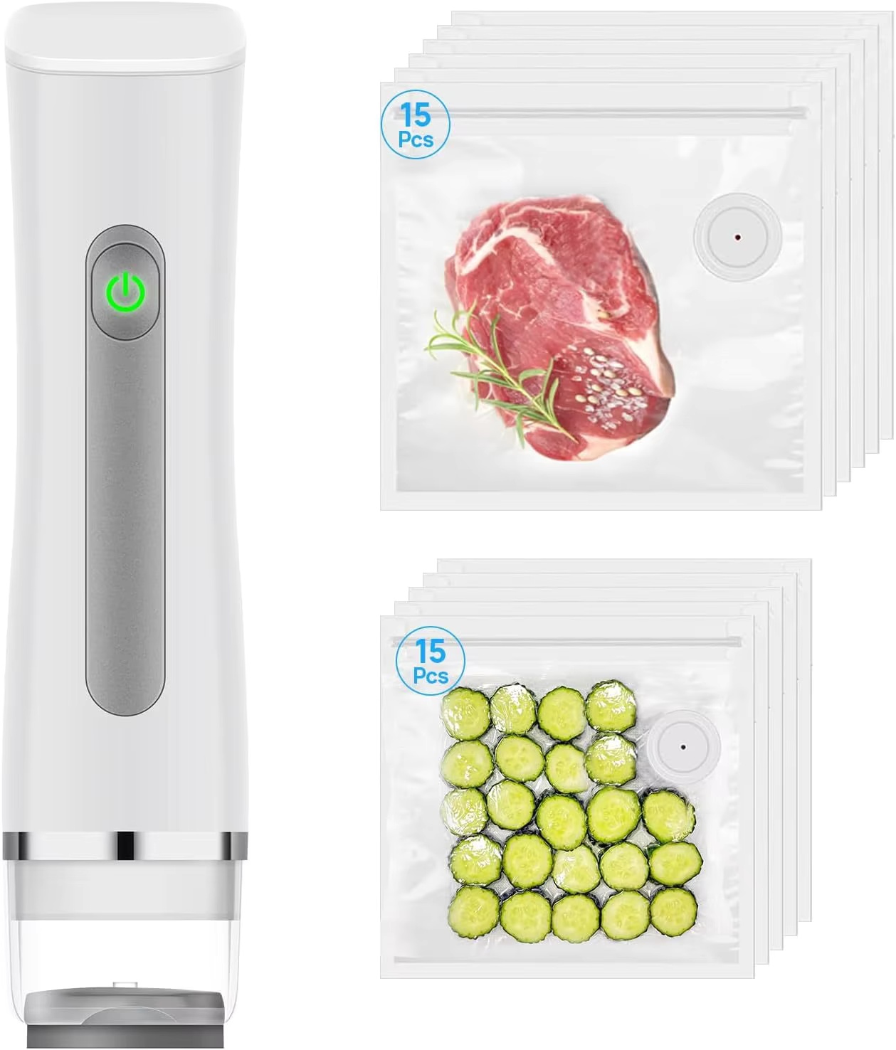 Meal Prep Vacuum Seal - Вакуумный упаковщик для продуктов с прозрачным