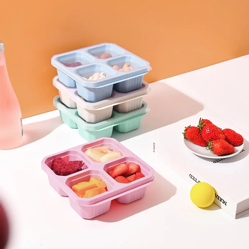 Контейнер для закусок с 4 ячей – обзор и цена Meal Prep Meal Ideas