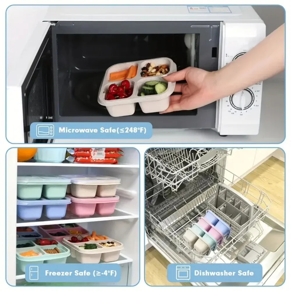 Контейнер для закусок с 4 ячей – обзор и цена Meal Prep Meal Ideas